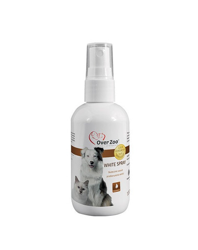 OVER ZOO White Spray 100 ml éliminant le jaunissement du pelage