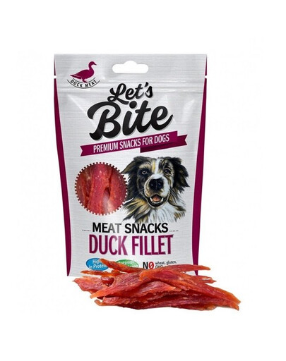 BRIT Let’s Bite Meat Snacks 80g avec des filets de canard