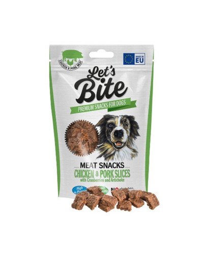 BRIT Let’s Bite Meat Snacks 80g avec du poulet et du porc