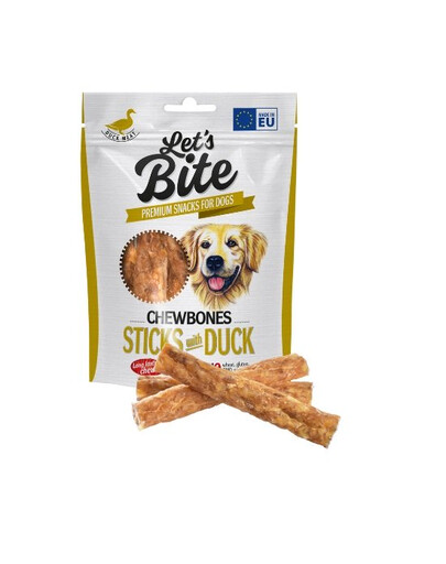 BRIT Let’s Bite Chewbones sticks 120g avec du canard