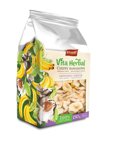 VITAPOL Chips de banane pour rongeurs 150g