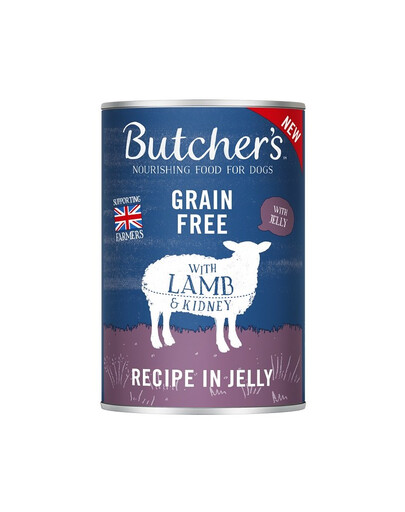BUTCHER'S Original Recipe in Jelly - nourriture pour chiens, morceaux d'agneau en gelée - 6 x 400g