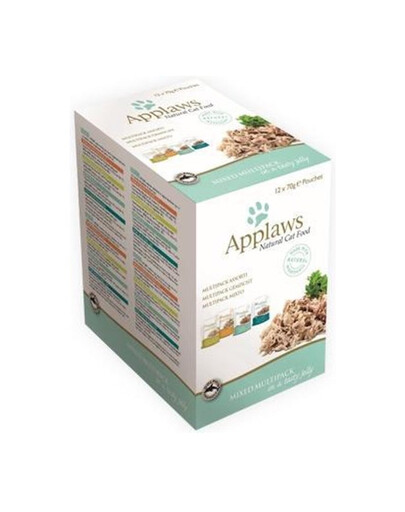APPLAWS Cat Pouch Multipack Mix Selection in Jelly 4 x 12 x 70 g