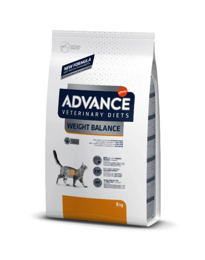 ADVANCE DIET Weight Balance 8kg Croquettes pour chats au régime