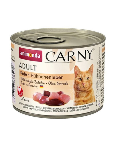 ANIMONDA Carny Adult foie de dinde et de poulet 200 g