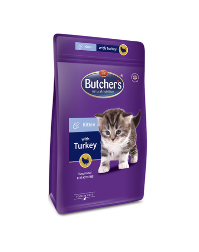 BUTCHER'S Functional Cat Dry Junior à la dinde 800 g