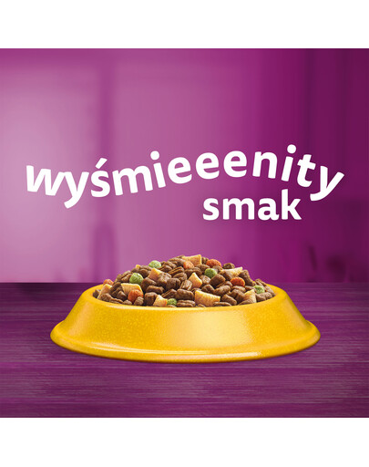 WHISKAS Adult nourriture sèche pour chats adultes avec du délicieux thon - 6x1,9 kg