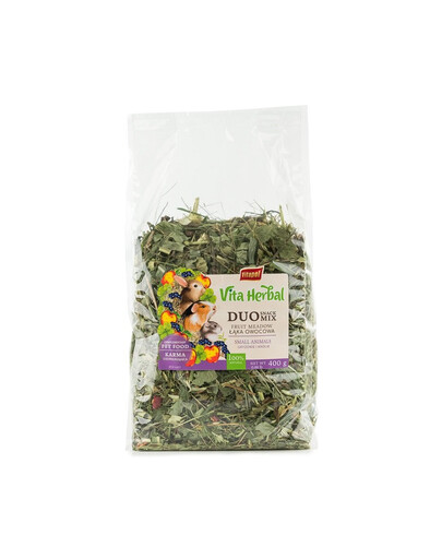 VITAPOL Vita Herbal Duo Snack prairie de fruits pour rongeurs et lapins 400 g
