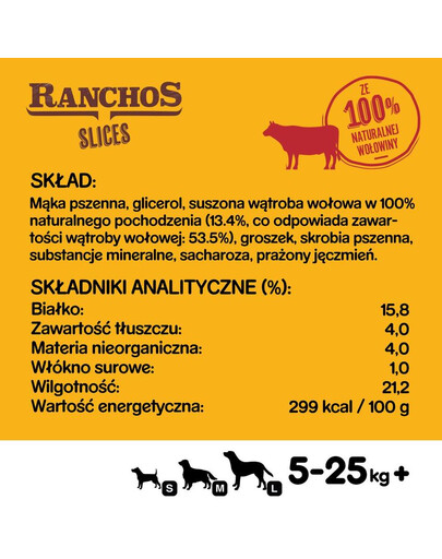 PEDIGREE Ranchos Slices - friandises pour chiens au bœuf - 8 x 60g
