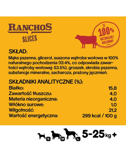PEDIGREE Ranchos Slices 60g - friandises pour chiens à base de viande de bœuf