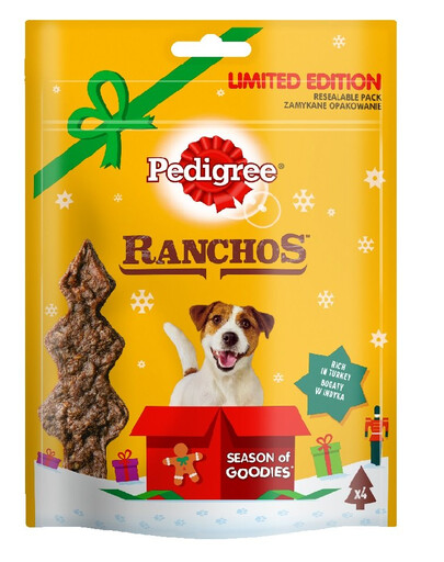 PEDIGREE Ranchos Friandise au goût de dinde pour chiens adultes 52 g