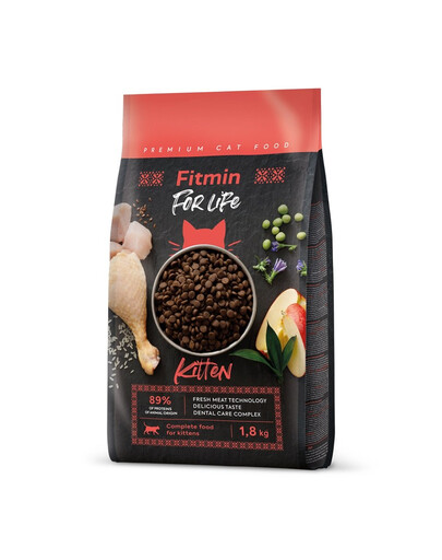 FITMIN Cat For Life Kitten 1,8 kg pour les chatons, les chattes enceintes et les chattes allaitantes