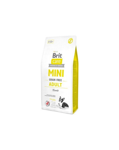 BRIT Care Grain Free Mini Adult Lamb - Agneau & sans céréales pour chiens de petites races - 2 kg