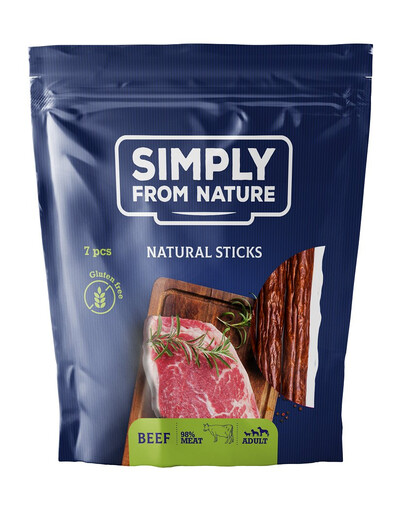 SIMPLY FROM NATURE - Bâtonnets naturels au bœuf - 7 pièces
