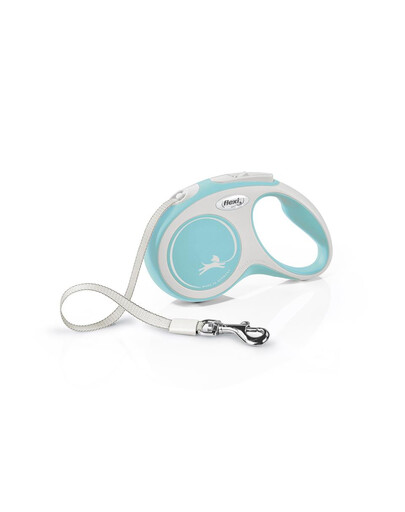 FLEXI Laisse automatique New Comfort S Sangle 5m Bleu