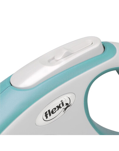 FLEXI Laisse automatique New Comfort S Sangle 5m Bleu