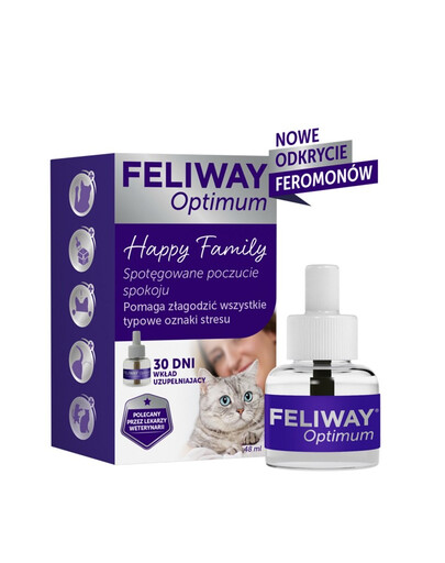 FELIWAY Optimum Recharge de phéromones pour apaiser les chats