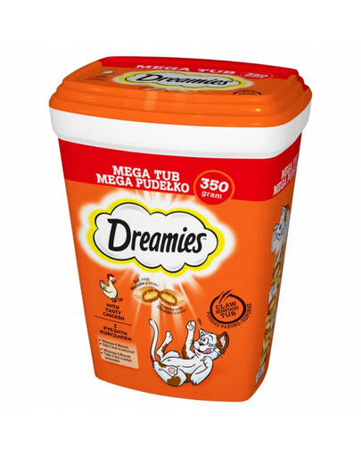 DREAMIES Mega Box Friandises pour chats avec du délicieux poulet 350 g