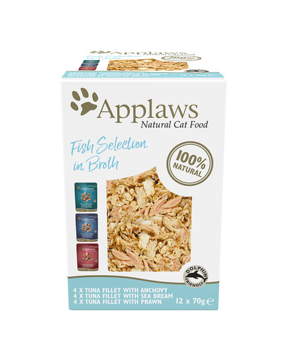 APPLAWS Cat Pouch Multipack Fish Selection 12 x 70 g