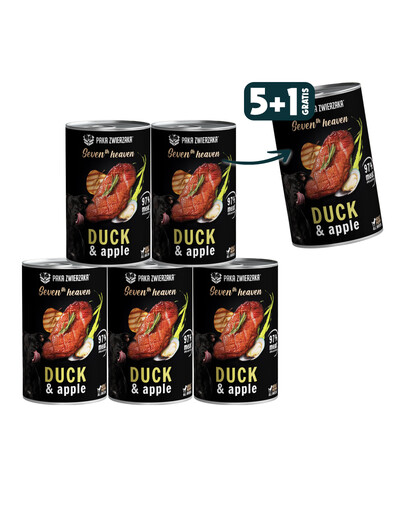 PAKA ZWIERZAKA Seventh Heaven 6 x 400 g - Canard aux pommes