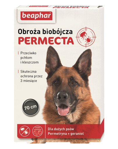 BEAPHAR Permecta Dog L Collier biocide pour grands chiens 70 cm
