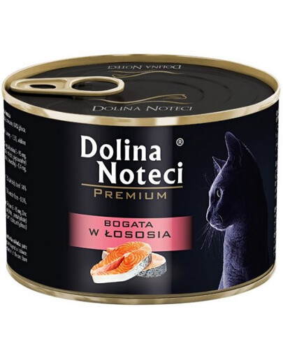 DOLINA NOTECI Premium Riche en saumon pour chats adultes 185 g