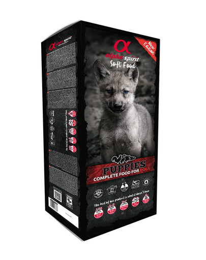 ALPHA SPIRIT Semi-moist Puppies - Croquettes complètes semi moelleuses pour chiots - 9 kg