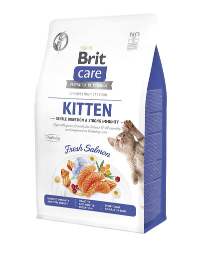 BRIT CARE Grain-Free Kitten Immunity 0.4 kg formule hypoallergénique pour chatons