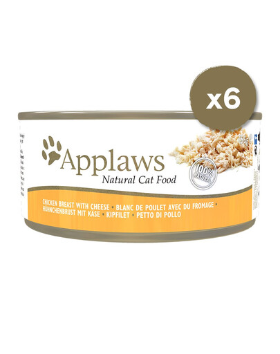 APPLAWS Cat Tin Chicken with Cheese 6 x 156 g