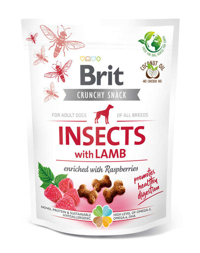 BRIT Care Dog Crunchy Crakcer Insect&Lamb - Friandises croustillantes insectes & agneau - 200 g