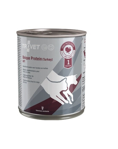 TROVET Unique Protein Turkey UPT pour chien et chat dinde 12x800 g
