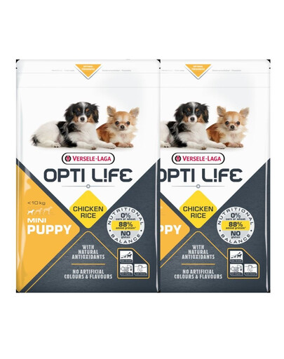 VERSELE-LAGA Puppy Mini Pour les chiots de petites races et de races miniatures Volaille 15 kg (2 x 7,5 kg)