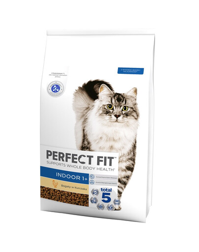 PERFECT FIT Indoor 1+ Croquettes au poulet pour chats d'intérieur 7 kg