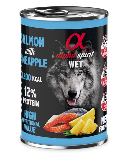 ALPHA SPIRIT Salmon with pineaple - Saumon et ananas - 400 g