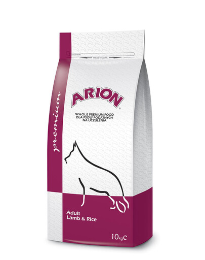 ARION Adult lamb&rice - Agneau & riz pour chiens adultes avec système digestif sensible et problèmes de peau et de pelage - 10 kg