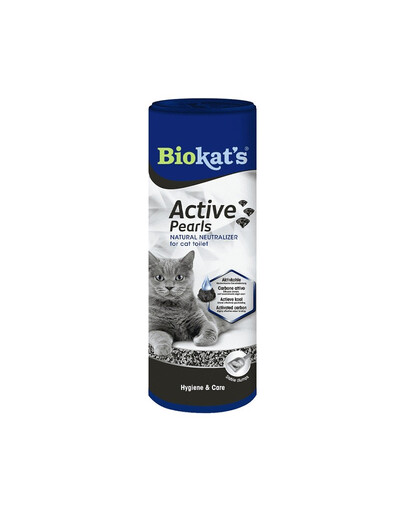 BIOKAT'S Active Pearls 700 ML - neutralisateur d'odeurs pour litière au charbon actif