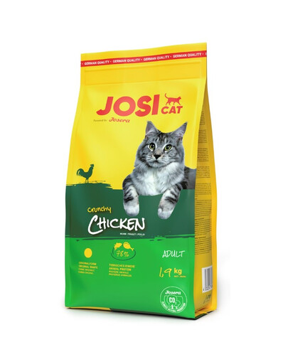 JOSERA JosiCat Crunchy Chicken - Croquettes croustillantes de poulet pour chats adultes - 1,9kg