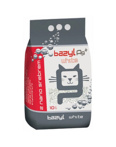 BAZYL Ag+ Compact White 20 L litière pour chats contenant du nano-argent