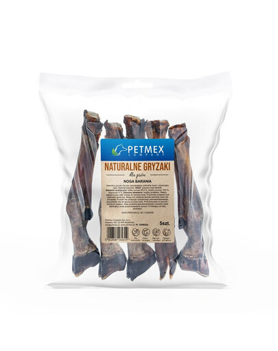 PETMEX Noga barania 5 pièces, mordant naturel pour chien