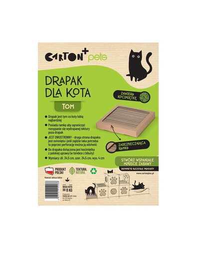 CARTON+ PETS Tom Griffoir pour chat en carton
