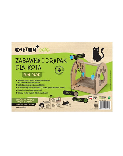 CARTON+ PETS Fun Park Jouet griffoir pour chat