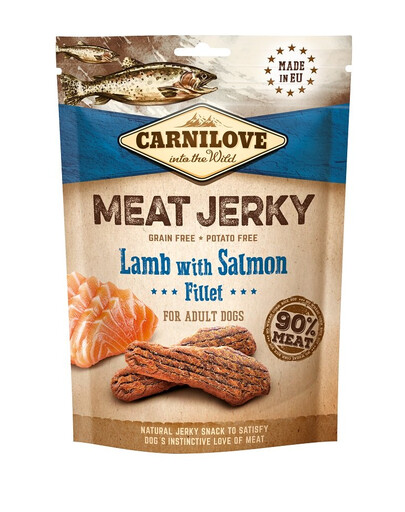 CARNILOVE Jerky Lamb with Salmon fillet 100g agneau avec filet de saumon