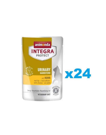 ANIMONDA Integra Protect Urinary Struvit with Chicken Nourriture au poulet 24x85 g