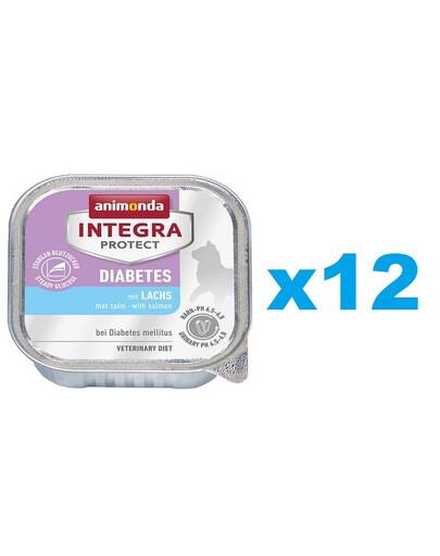 ANIMONDA Diabetes Avec saumon pour chats diabétiques 16x100 g