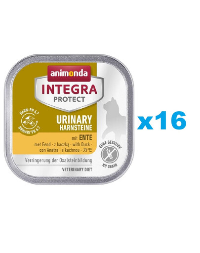 ANIMONDA Integra Protect Urinary Oxalate with Duck - avec canard en cas de calculs urinaires 16x100 g