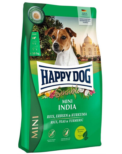 HAPPY DOG Sensible Mini India 4kg pois, riz et curcuma