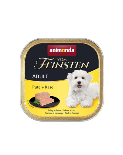ANIMONDA Vom Feinsten Adult Turkey&Cheese 150 g dinde et fromage pour chiens adultes