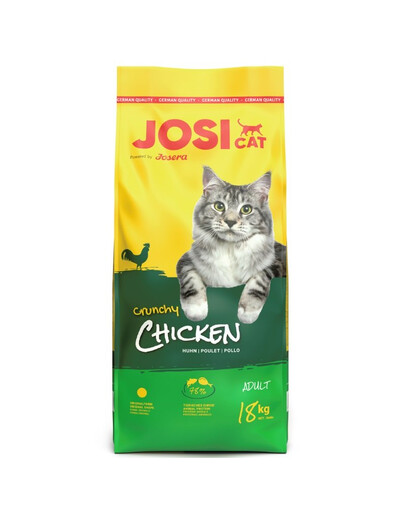 JOSERA JosiCat Crunchy Chicken - Croquettes croustillantes de poulet pour chats adultes - 18kg