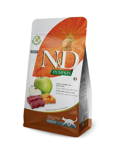 FARMINA N&D Cat Pumpkin Venison&Apple Adult - Cerf, potiron & pomme pour chats adultes - 50g