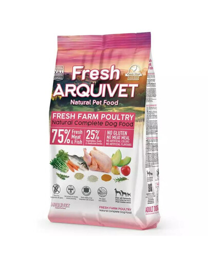 ARQUIVET Fresh Croquettes pour chiens semi-humides au poulet et au poisson de mer 10 kg